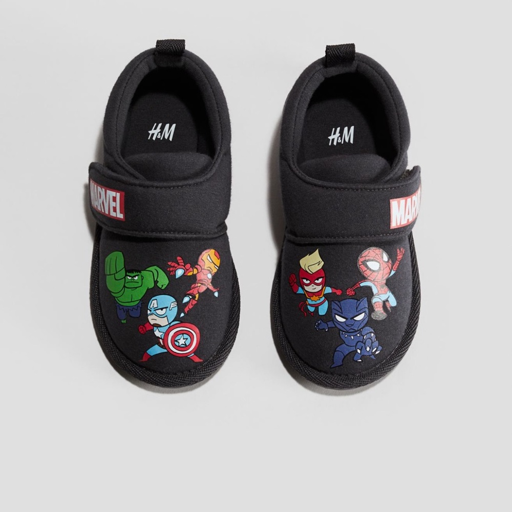 Printed cotton slippers